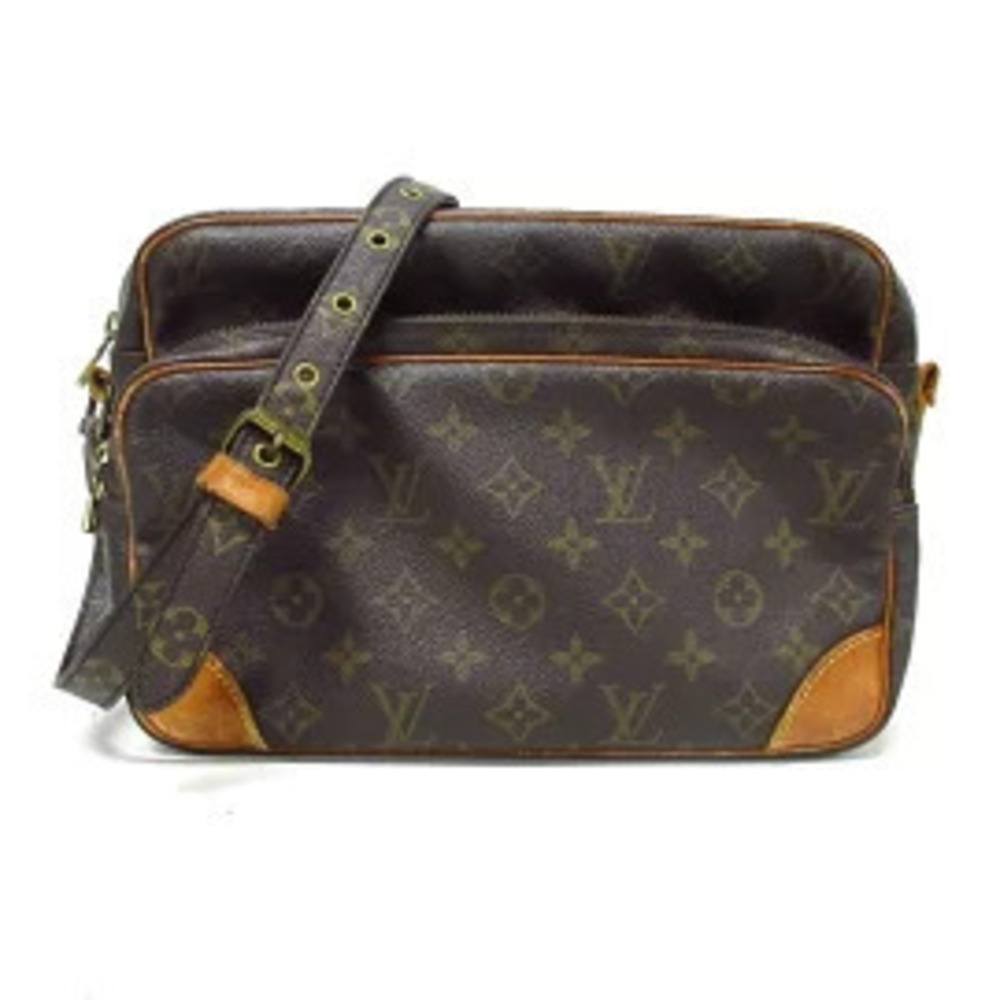 LOUIS VUITTON Nile Shoulder Bag Monogram Canvas